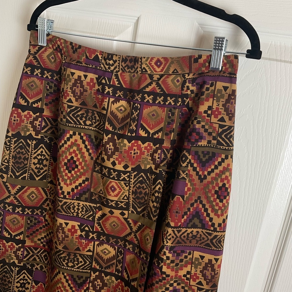 Stonebridge Petites Geometric Patterned Skirt - M… - image 2